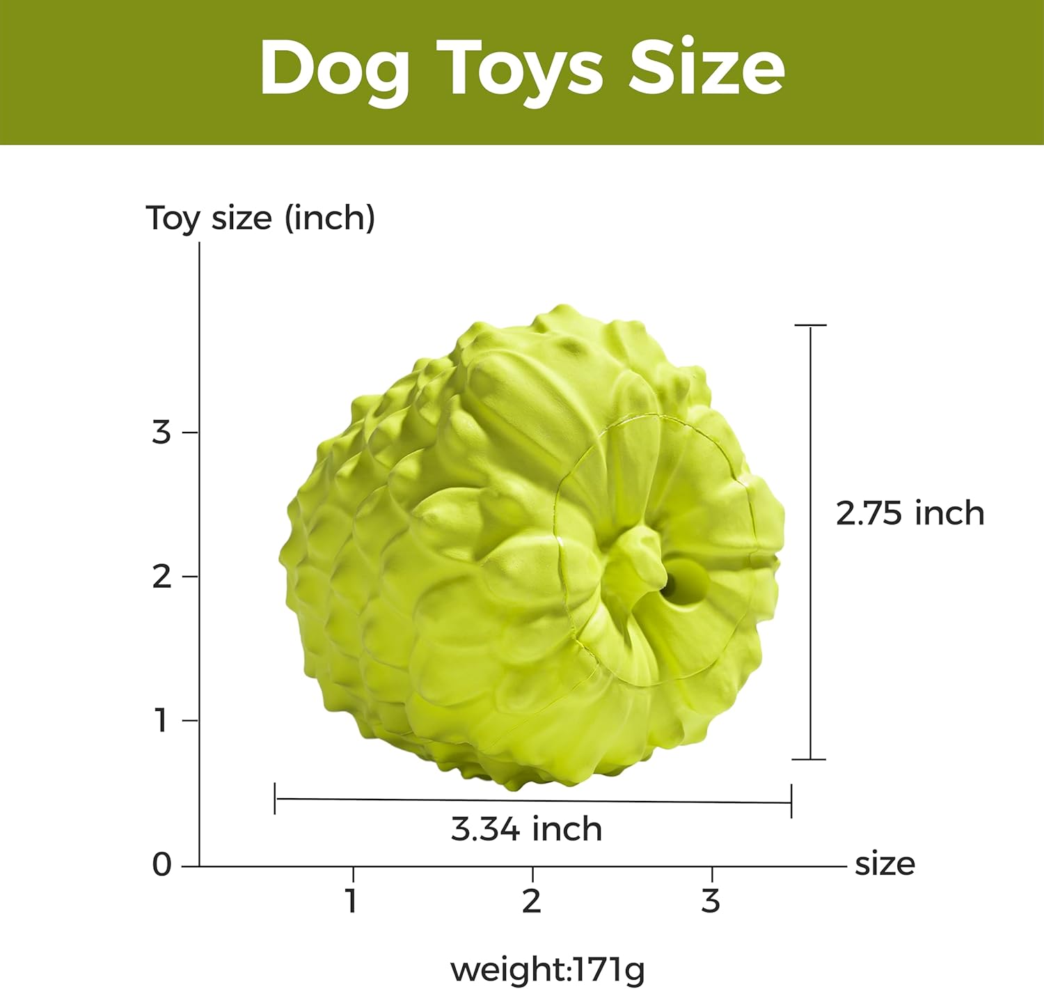 Tough Squeaky Chew Toy for Dogs – Natural Rubber, Fun & Durable