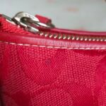 Y2K Vintage Rare Coach Red East West Baguette Shoulder Bag with coin purse 🍒✨💕 - Image 7