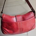 Y2K Vintage Coach Dark Red Soho Buckle Flap Shoulder Purse 🍒✨💕 - Image 4