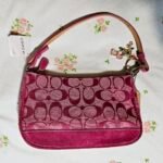 Vintage Coach Pink Suede Demi Shoulder Bag NWT 🍒✨💕 - Image 5