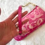 Y2K Coach Pink Chenille and Python  Pochette Purse ❤️✨ - Image 9