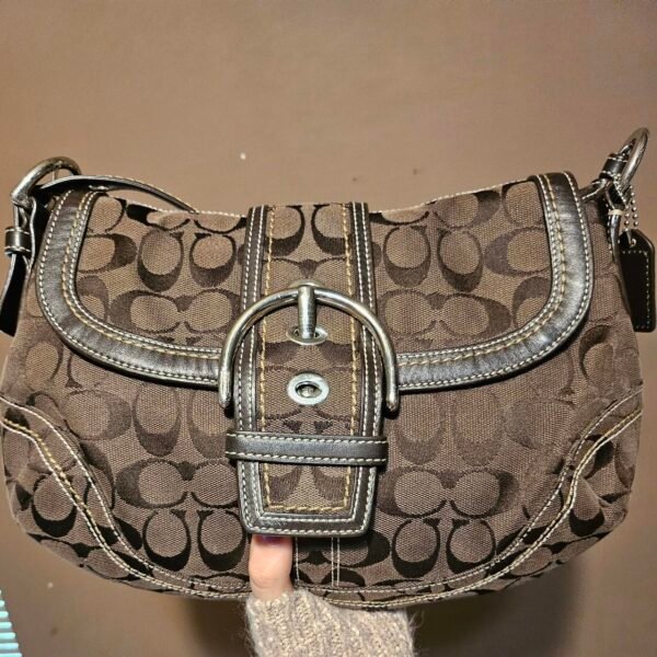 Vintage Coach Dark Brown Soho Buckle Shoulder Purse 🍒✨💕