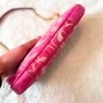 Y2K Coach Pink Chenille and Python  Pochette Purse ❤️✨ - Image 11