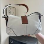 Vintage Y2K Coach White/Brown Small Soho Leather Shoulder Bag ❤️✨ - Image 3