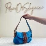 Y2K Coach Blue Jacquard Mini Soho Shoulder Bag ❤️✨ - Image 9