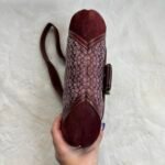 Vintage Y2K Coach Mini Soho Canvas and Suede Burgundy Bag 🍒✨💕 - Image 6