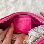 Y2K Coach Pink Chenille and Python  Pochette Purse ❤️✨ - Image 3