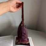 Coach Signature Demi Pouch - Purple/ Burgundy/ Silver 🍒✨💕 - Image 4