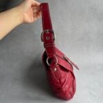 Coach signature pleated buckle shoulder bag - red 🍒✨💕 - Image 5