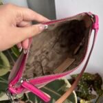 Coach Signature Vachetta Hand/Shoulder Bag - Pink/Tan/Silver 🍒✨💕 - Image 6