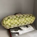 Coach signature buckle shoulder bag - lime-green/white/silver 🍒✨💕 - Image 6