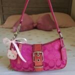 Vintage Y2K Coach Dark Red Soho Buckle Purse Shoulder 🍒✨💕