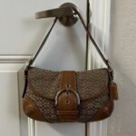 Vintage y2k Coach brown leather soho buckle shoulder 🍒✨💕