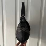 Coach signature buckle shoulder bag - black/grey/silver 🍒✨💕 - Image 5