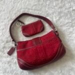 Y2K Coach Cherry Red Jacquard Mini Soho Shoulder Bag ❤️✨ - Image 6