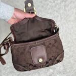 Y2K Coach Bleecker Chocolate brown canvas shoulder bag ❤️✨ - Image 13