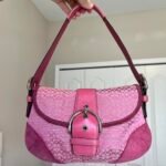 Vintage Coach Soho Jacquard shoulder bag 🍒✨💕