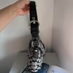 Coach Signature Buckle Shoulder Bag - Black/Grey/Silver 🍒✨💕 - Image 3