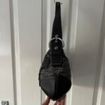 Coach signature buckle shoulder bag - black/grey/silver 🍒✨💕 - Image 8