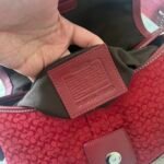 Y2K Coach Cherry Red Jacquard Mini Soho Shoulder Bag ❤️✨ - Image 8