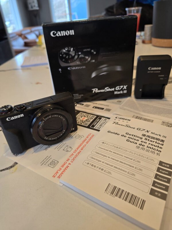 Canon PowerShot G7X Mark III 4K UHD 20.1MP f/2.8 Digital Camera ❤️ 📸