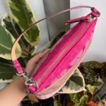 Coach Signature Vachetta Hand/Shoulder Bag - Pink/Tan/Silver 🍒✨💕 - Image 5