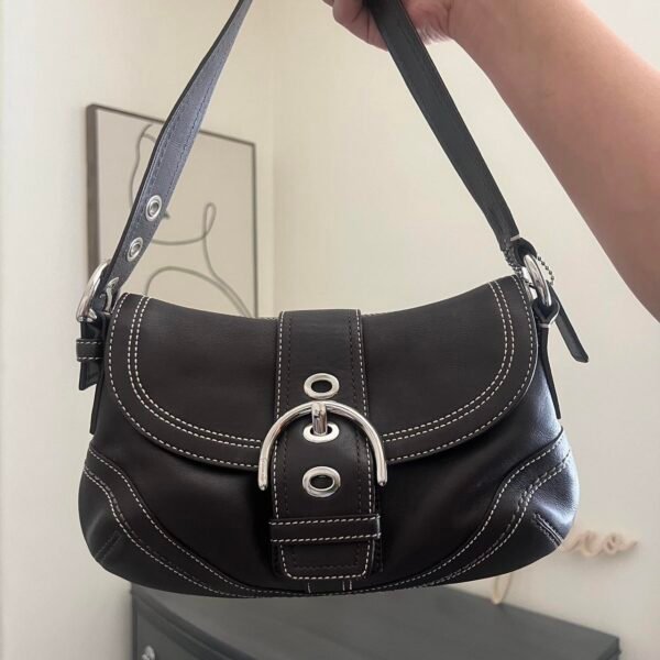 Vintage Y2K Coach Brown Mini Soho Leather Shoulder Bag ❤️✨