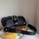 Coach signature soho buckle shoulder bag - black/navy/silve 🍒✨💕 - Image 5