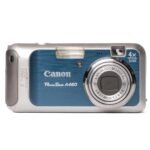 Canon PowerShot A460 5.0MP Blue Digital Camera - Image 3